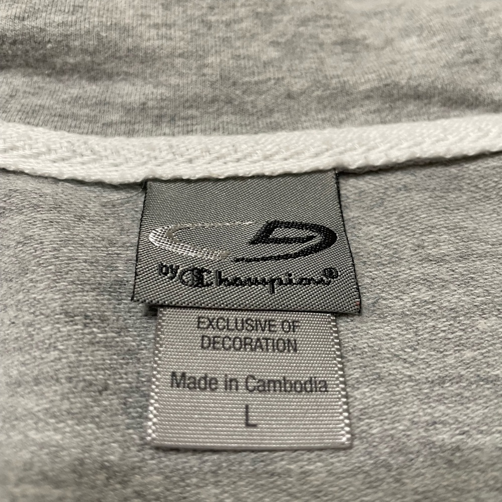 Champion Women's Light Gray Full-Zip Jacket - Picture 3 of 4